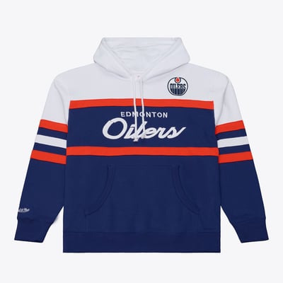 Edmonton Oilers Mitchell & Ness Head Coach Hoodie - Navy
