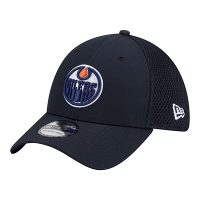  Edmonton Oilers New Era Logo 39THIRTY Flex Hat - Navy