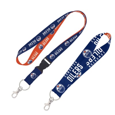 Edmonton Oilers WinCraft 2-Pack Lanyard with Detachable Buckle & Key Strap Set