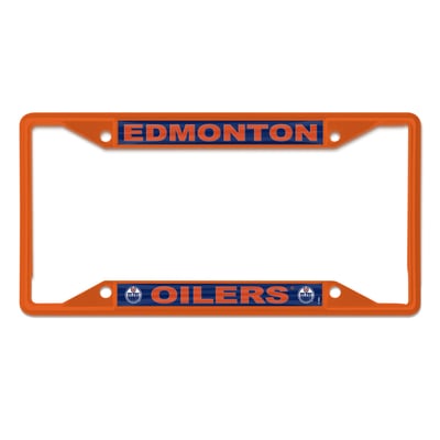 Edmonton Oilers WinCraft Chrome Color License Plate Frame
