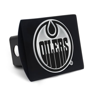 Edmonton Oilers WinCraft Premium Metal Chrome Logo Hitch Cover