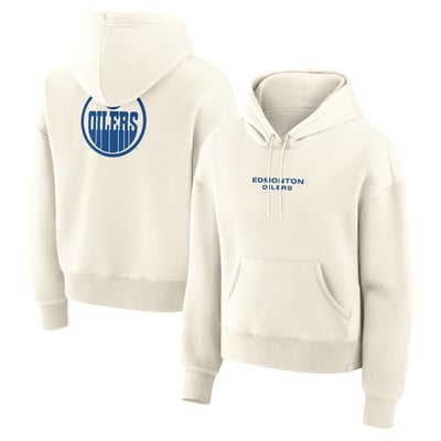 Edmonton Oilers Fanatics Women's Neutral Zone Legacy Hoodie - Cream