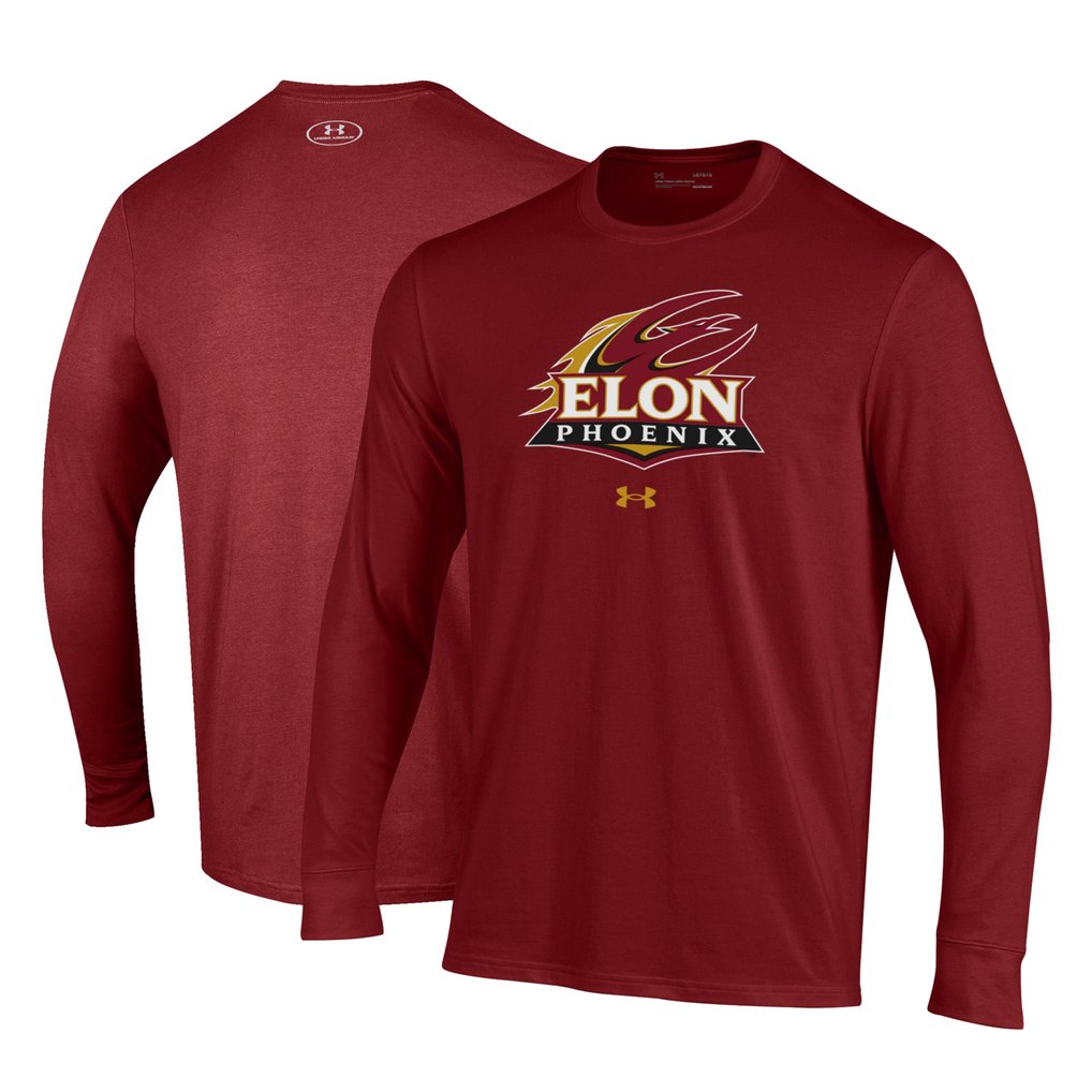 Elon Phoenix Under Armour Performance Long Sleeve T-Shirt - Maroon