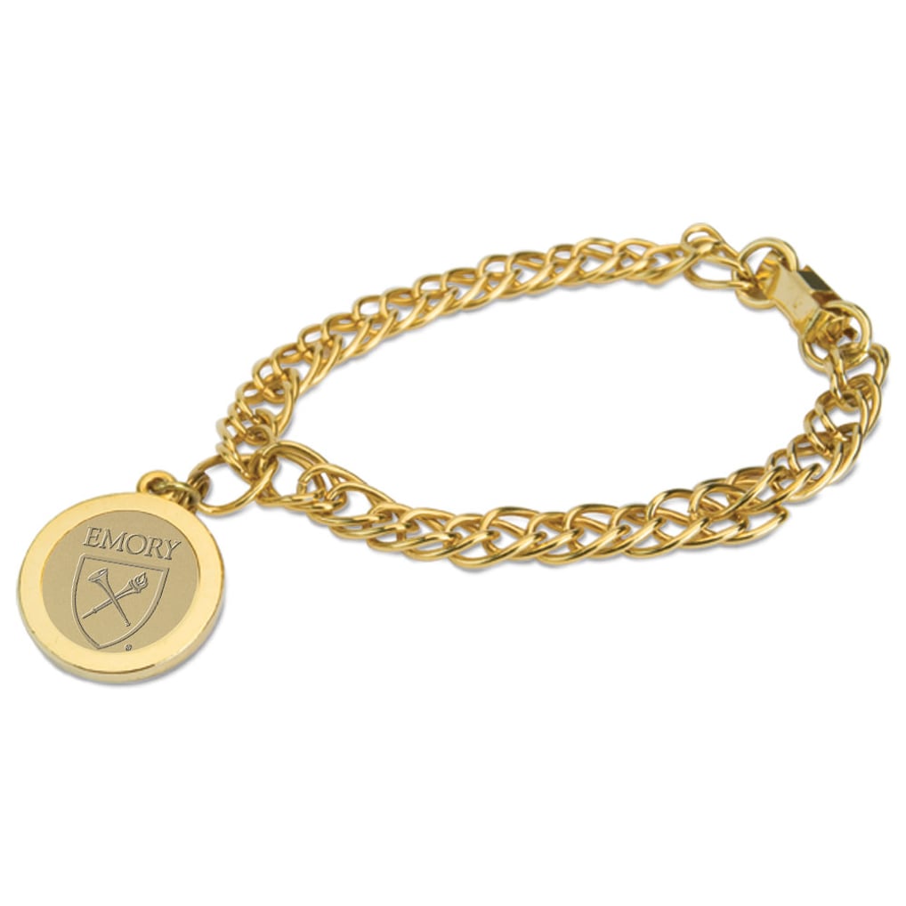 Emory Eagles Women's Charm Bracelet - Gold