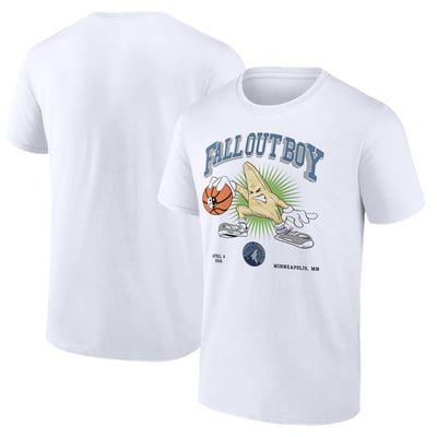 Fall Out Boy x Minnesota Timberwolves Fanatics So Much For (2our) Dust T-Shirt - White