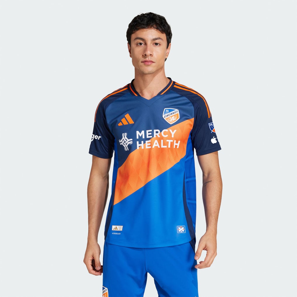 FC Cincinnati adidas 2025 Orange and Blue Legacy Kit Authentic Jersey - Blue