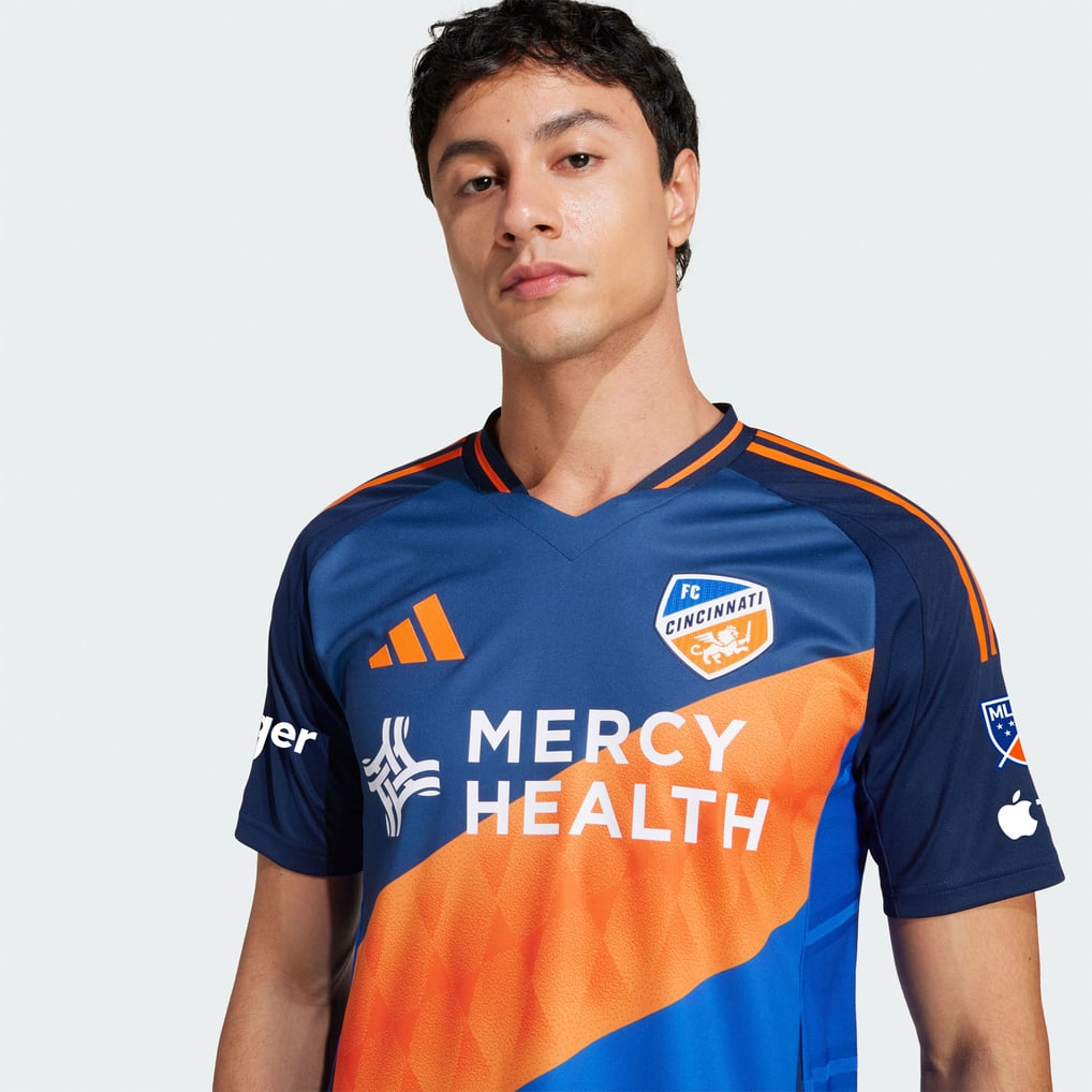  FC Cincinnati adidas 2025 Orange and Blue Legacy Kit Authentic Jersey - Blue