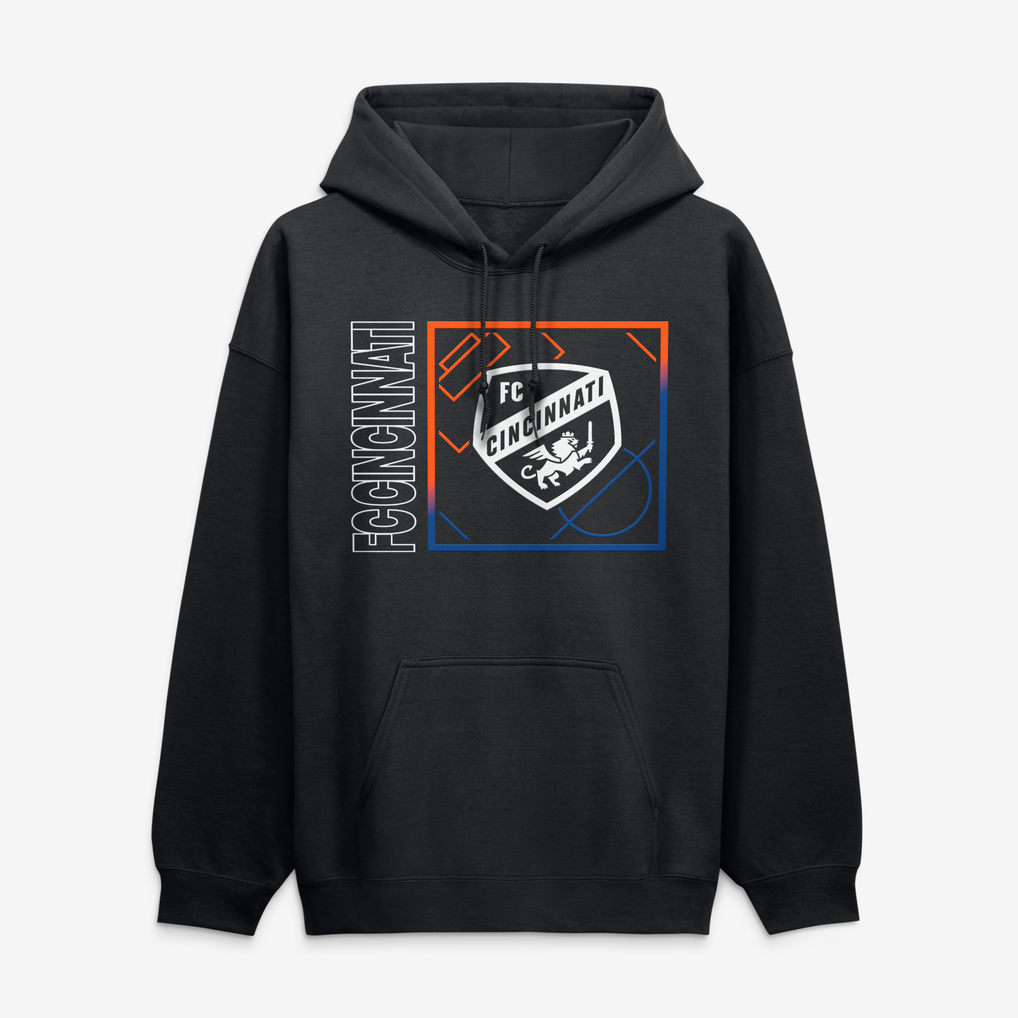 FC Cincinnati  Home Field Pop Personalized Name & Number Hoodie - Black