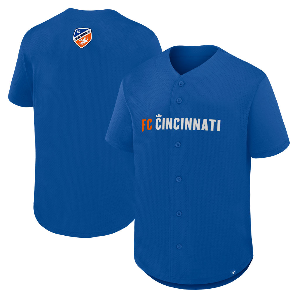 FC Cincinnati Fanatics Maximum Intensity Button-Up Jersey  - Blue