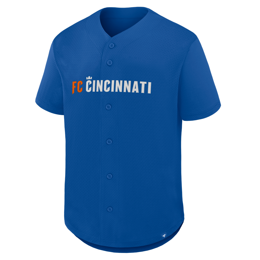 FC Cincinnati Fanatics Maximum Intensity Button-Up Jersey  - Blue