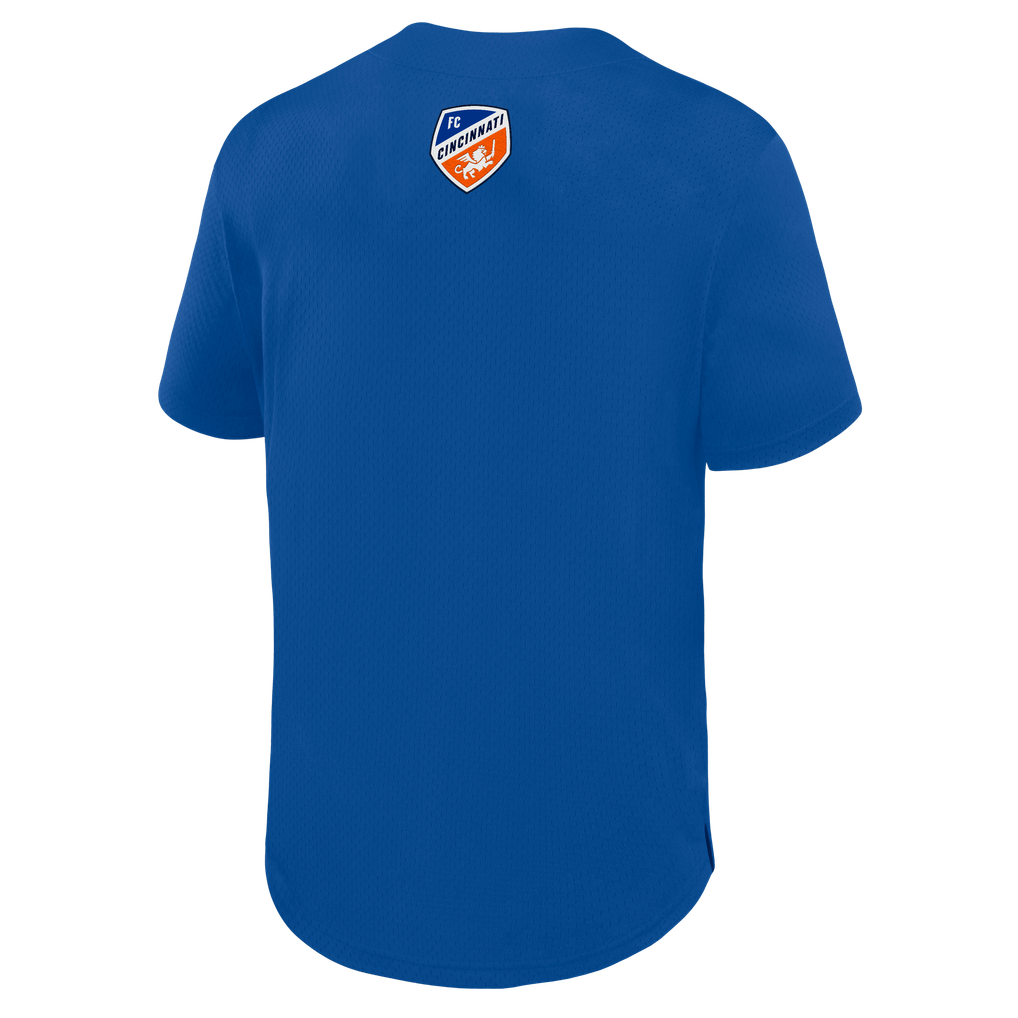 FC Cincinnati Fanatics Maximum Intensity Button-Up Jersey  - Blue