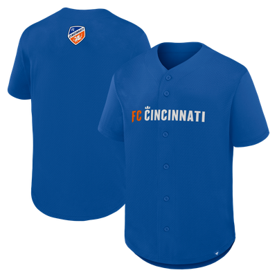 FC Cincinnati Fanatics Maximum Intensity Button-Up Jersey  - Blue