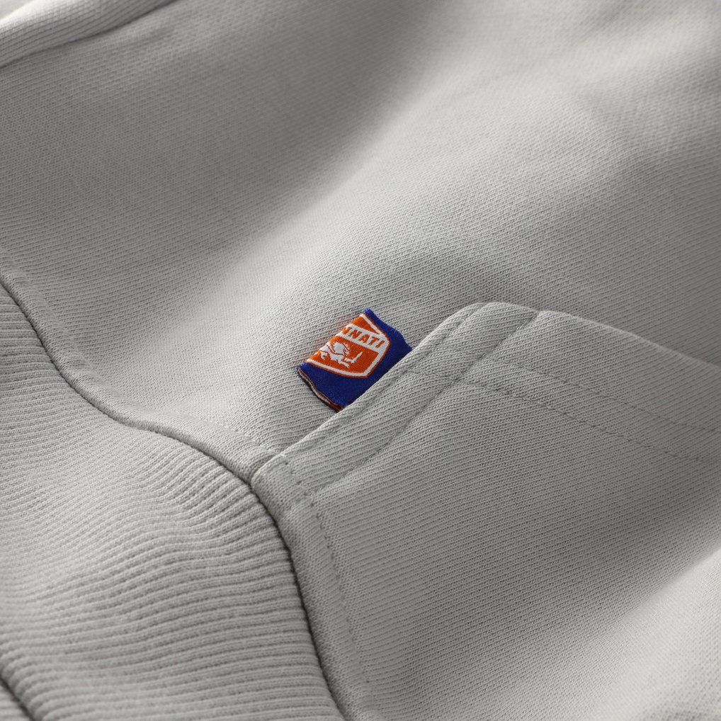 FC Cincinnati Live Breathe Futbol Unisex Pullover Hoodie - Heather Gray