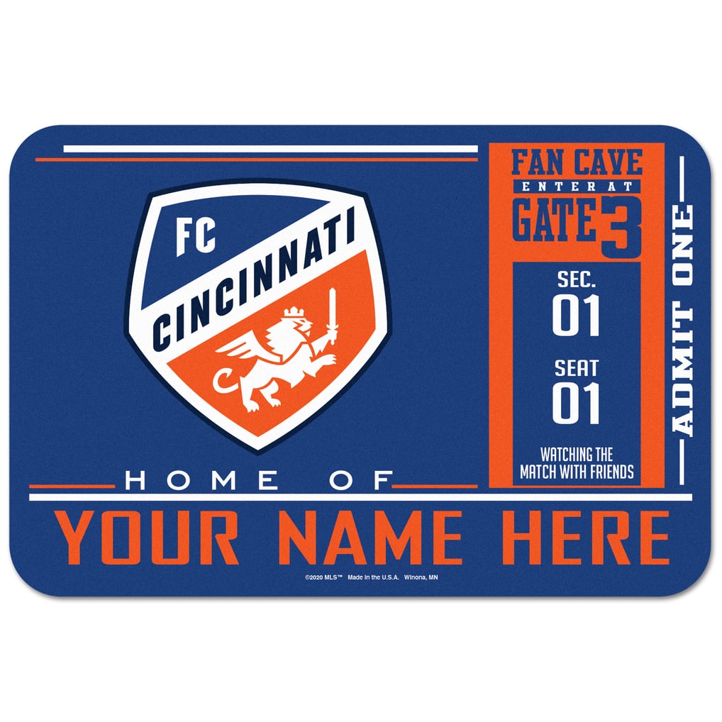 FC Cincinnati WinCraft Personalized 20'' x 30'' Floor Mat