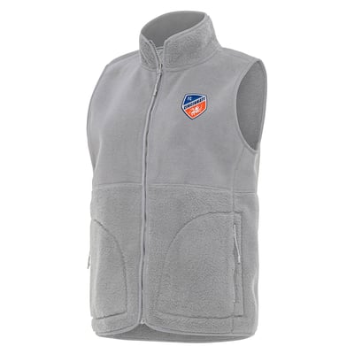 FC Cincinnati Antigua Women's Nostalgic Full-Zip Vest - Gray