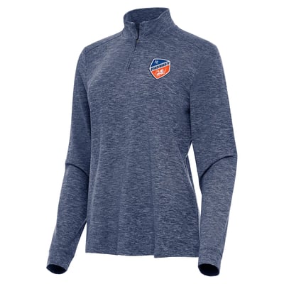 FC Cincinnati Antigua Women's Mentor Quarter-Zip Jacket - Heather Navy