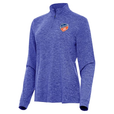 FC Cincinnati Antigua Women's Mentor Quarter-Zip Jacket - Heather Royal