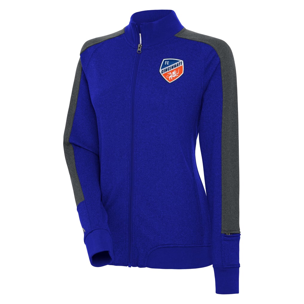 FC Cincinnati Antigua Women's Strike Anthem Full-Zip Jacket - Royal