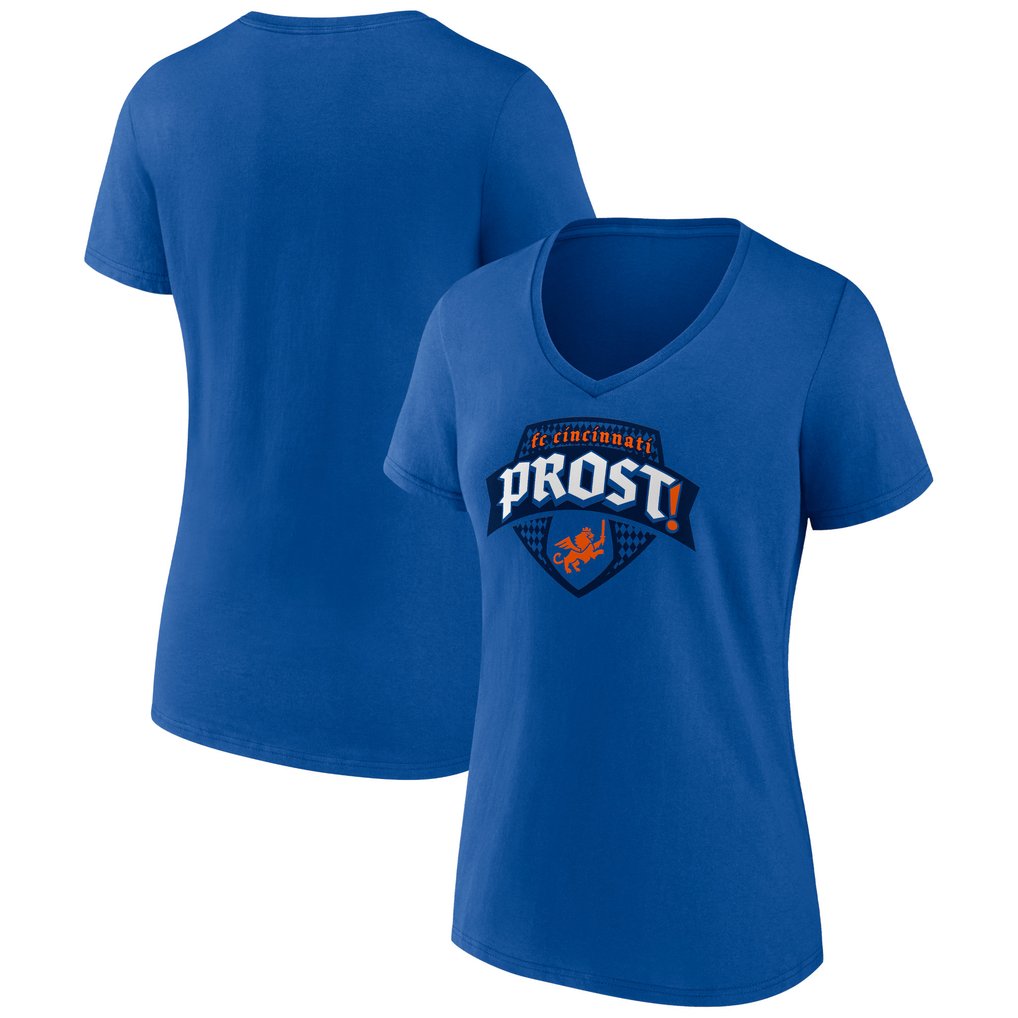 FC Cincinnati Women's Hometown Collection Team V-Neck T-Shirt - Blue