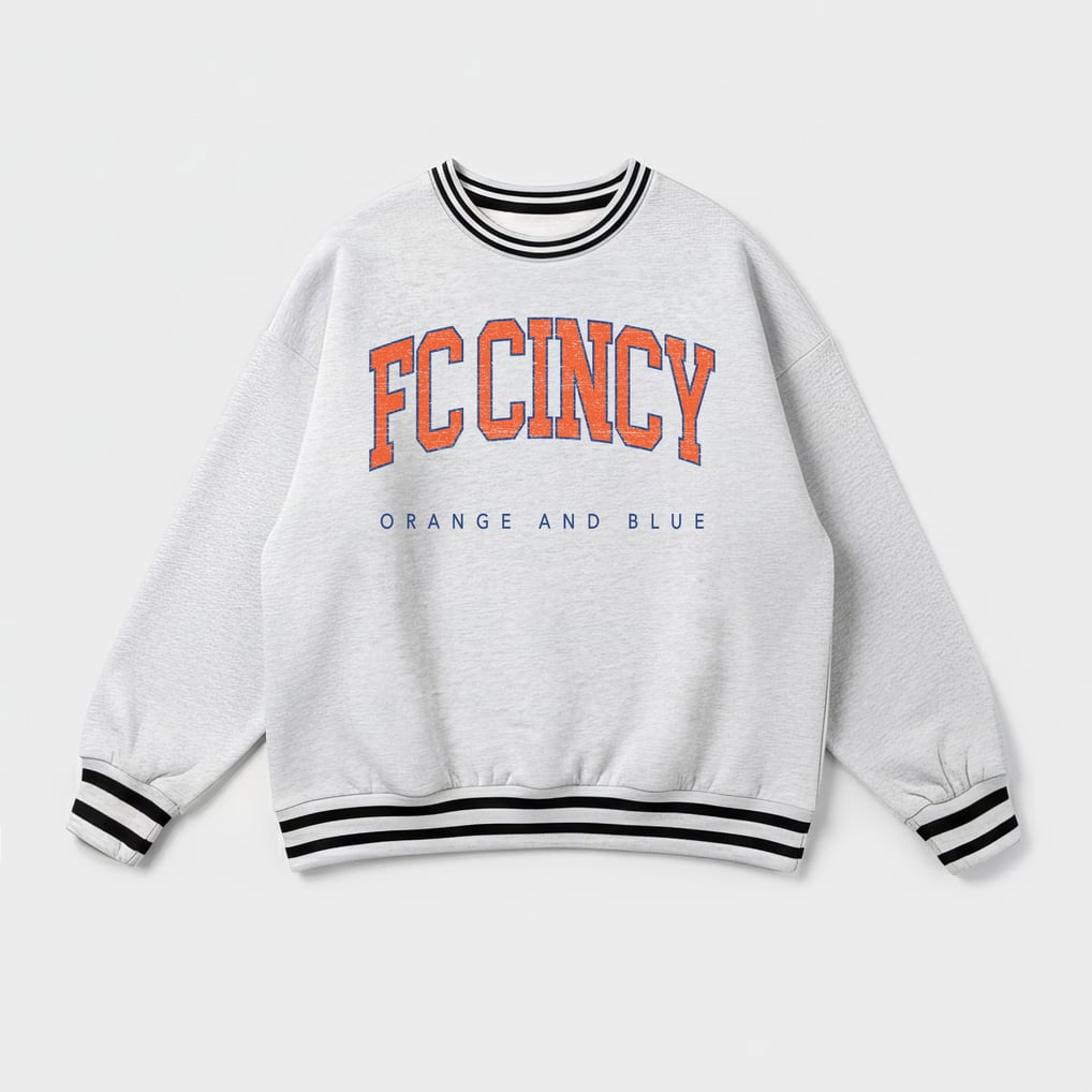  FC Cincinnati Gameday Couture Women's Easy Energy Sweatshirt - Ash
