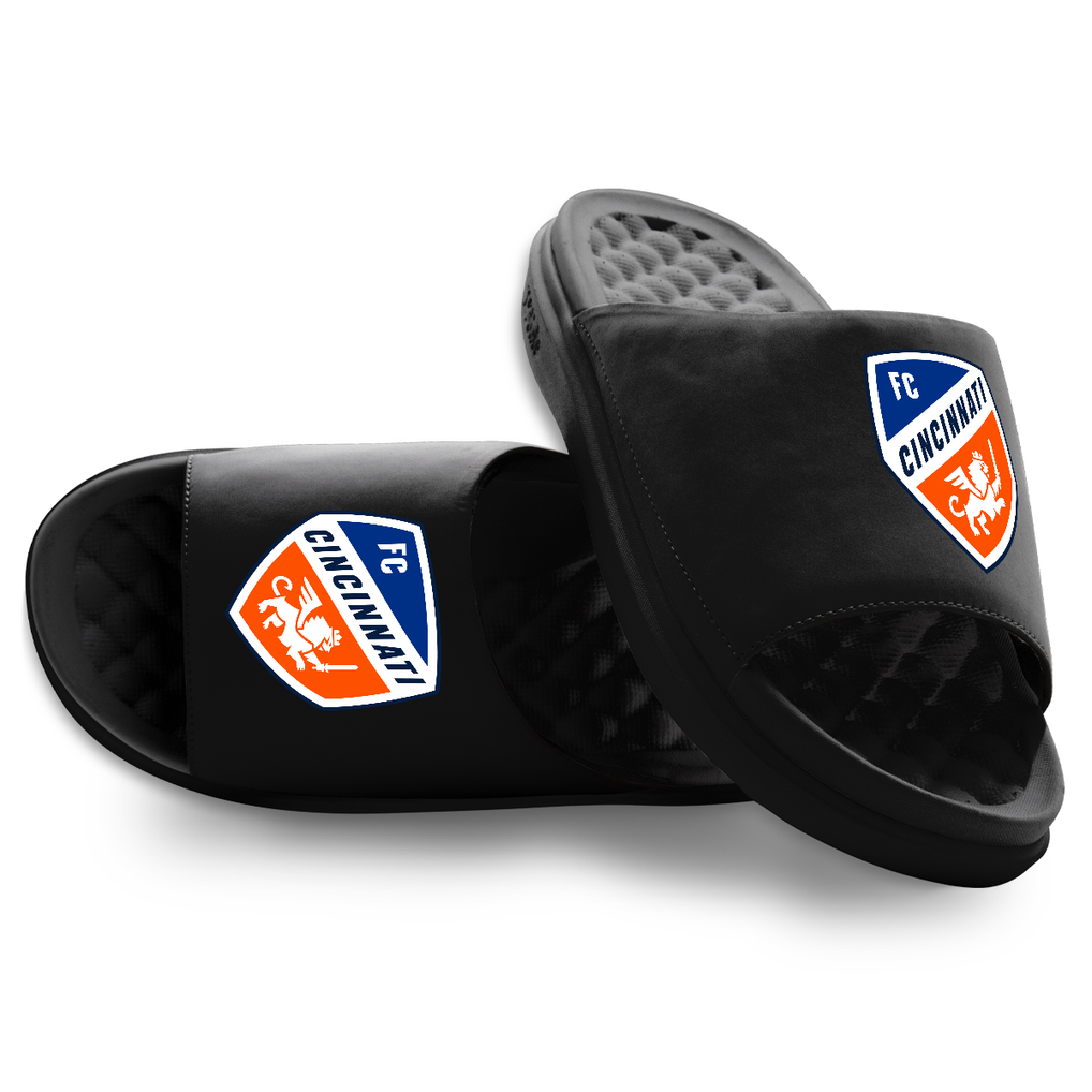 FC Cincinnati ISlide Youth Primary Motive Slide Sandals - Black
