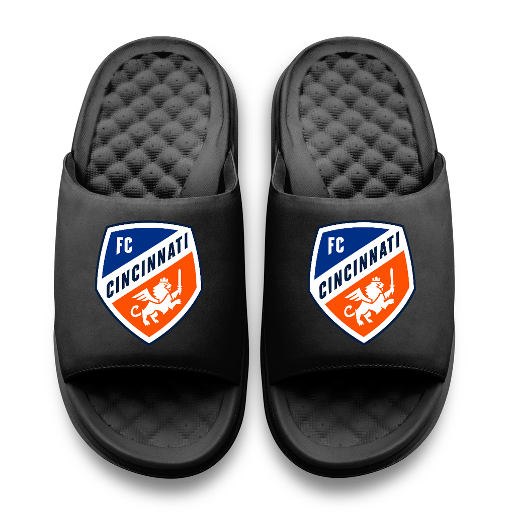 FC Cincinnati ISlide Youth Primary Motive Slide Sandals - Black