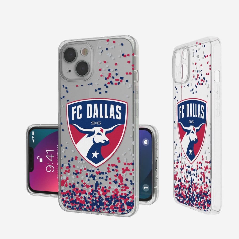 FC Dallas iPhone Confetti Design Clear Case