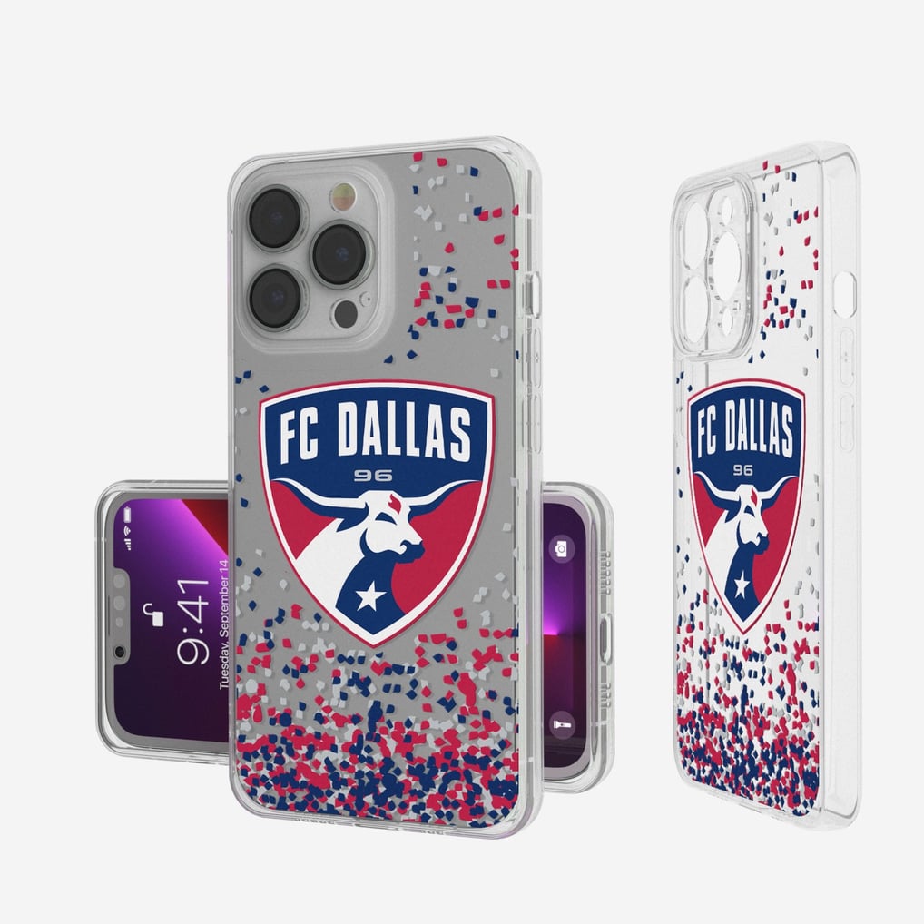FC Dallas iPhone Confetti Design Clear Case