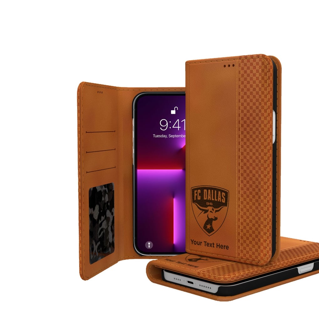 FC Dallas Personalized Burn Design iPhone Folio Case
