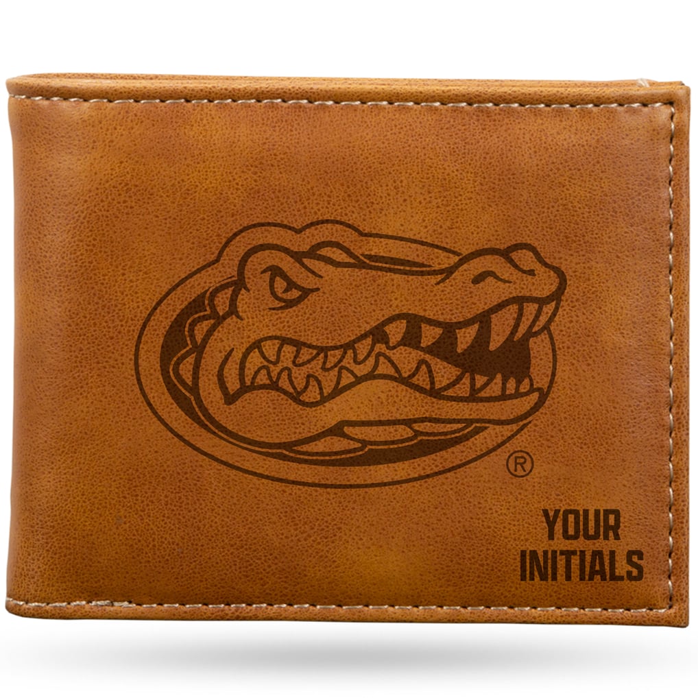 Florida Gators Personalized Billfold Wallet - Brown