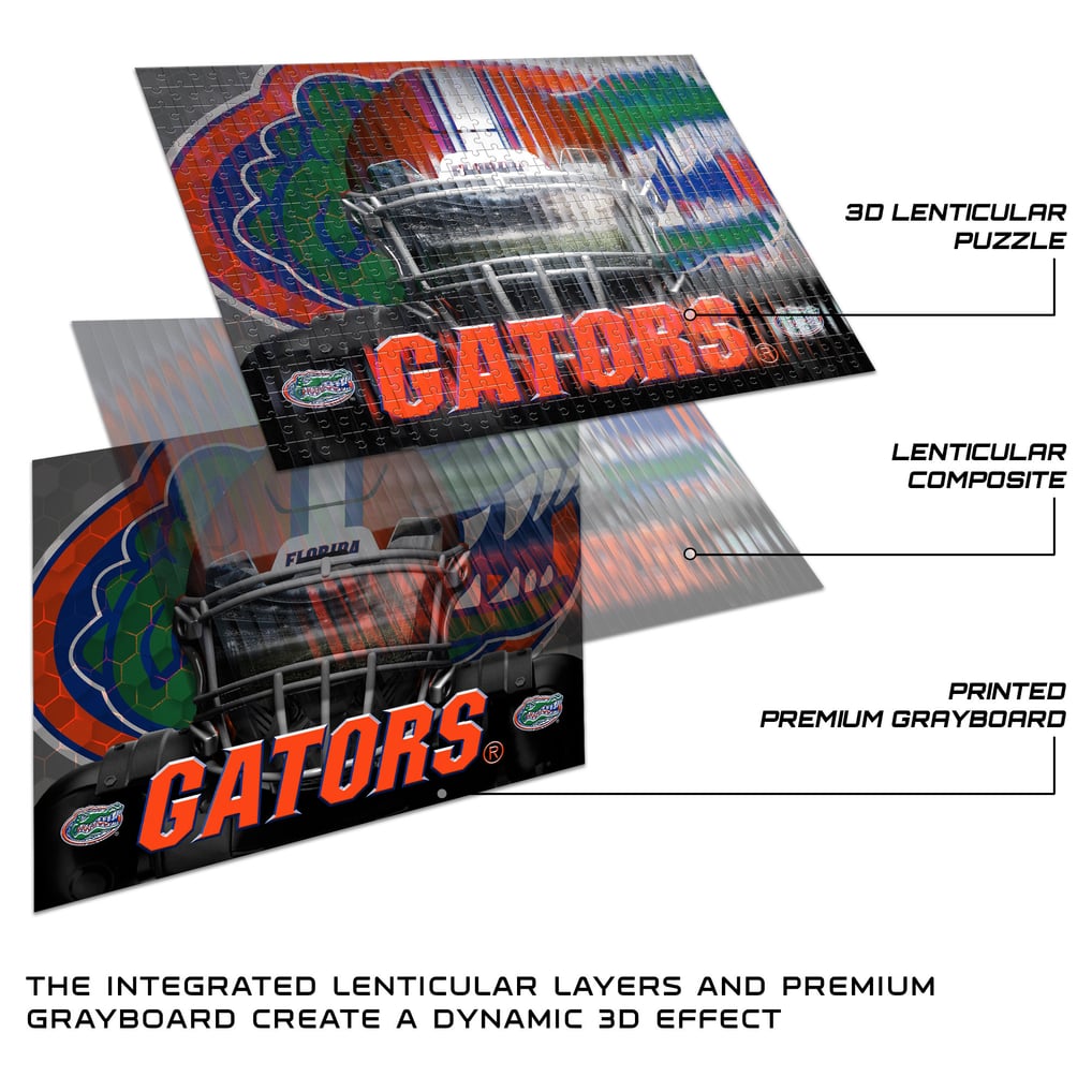 Florida Gators 18" x 24" 3D Lenticular Facemask Puzzle