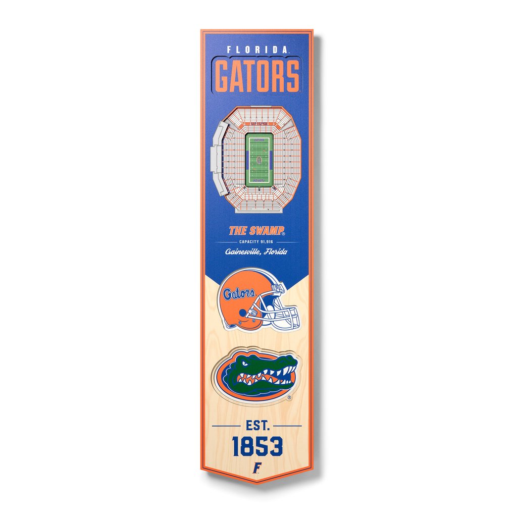 Florida Gators 8'' x 32'' 3D StadiumView Banner