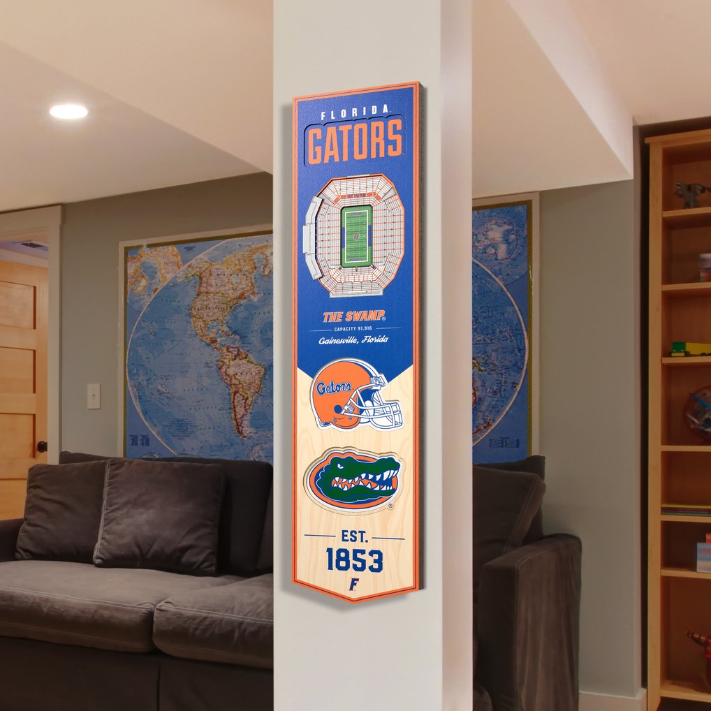 Florida Gators 8'' x 32'' 3D StadiumView Banner