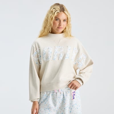 LoveShackFancy Florida Gators Women's Mockneck Sweatshirt - Cream