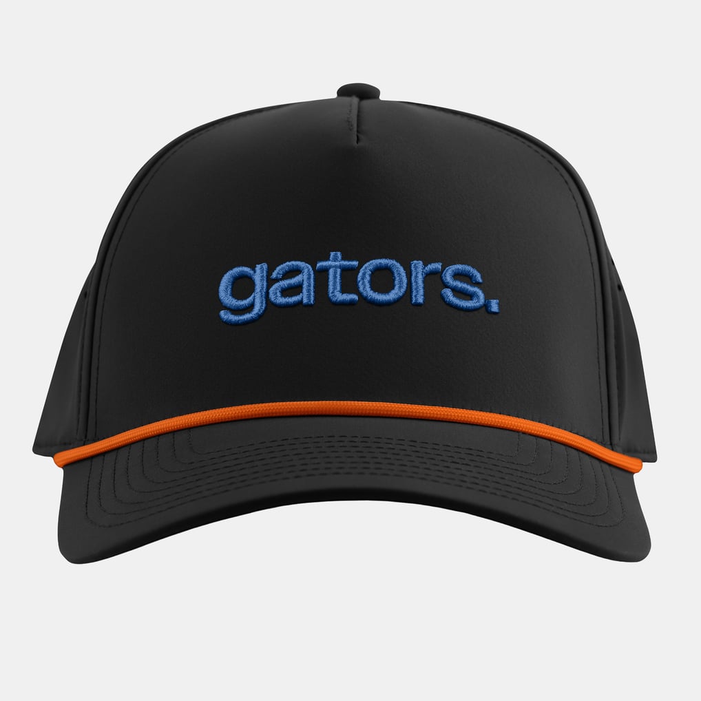  Florida Gators Branded Bills Statement Adjustable Rope Hat - Black