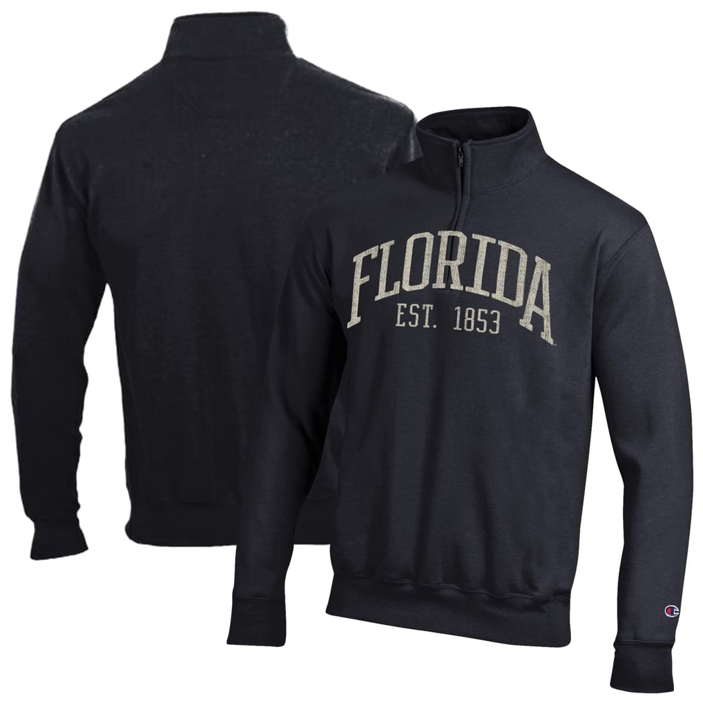 Florida Gators Champion Powerblend Quarter-Zip Pullover - Black