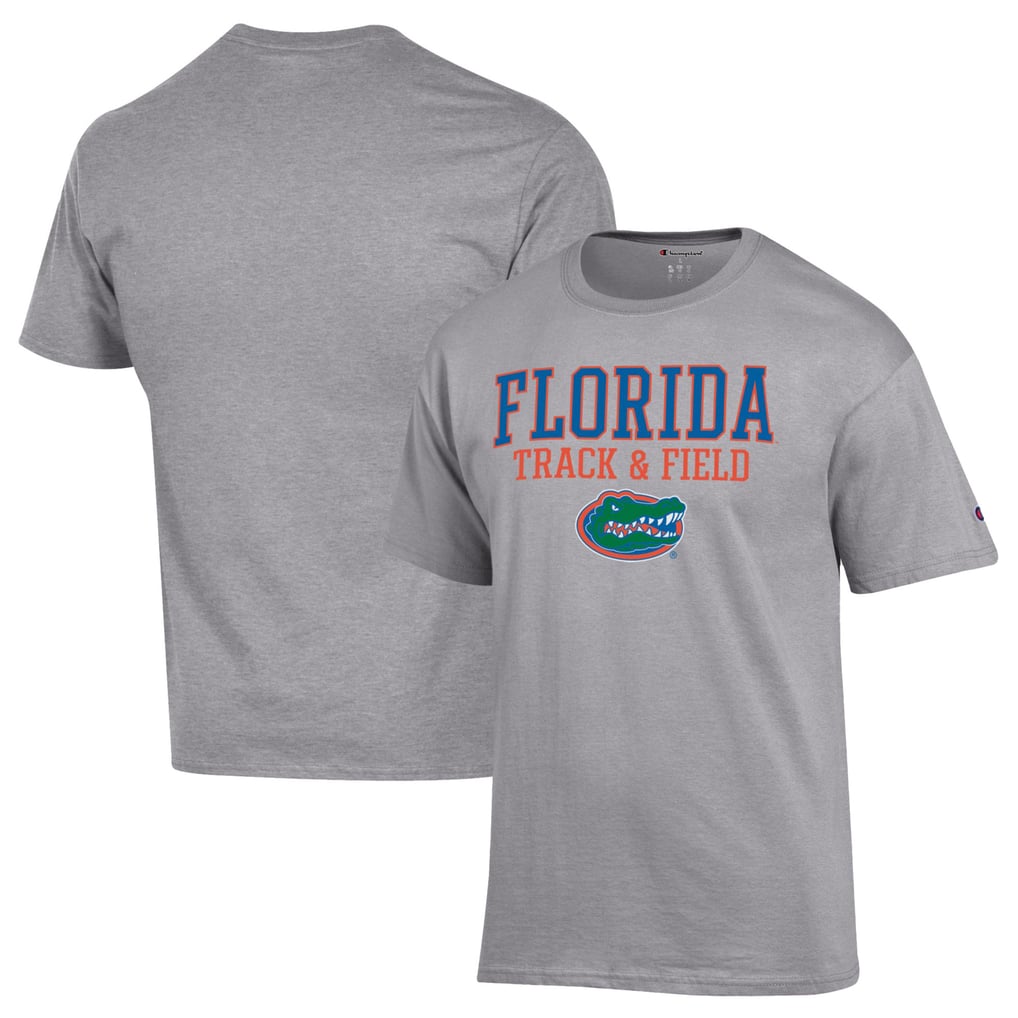 Florida Gators Champion Track & Field Stack Logo T-Shirt - Gray