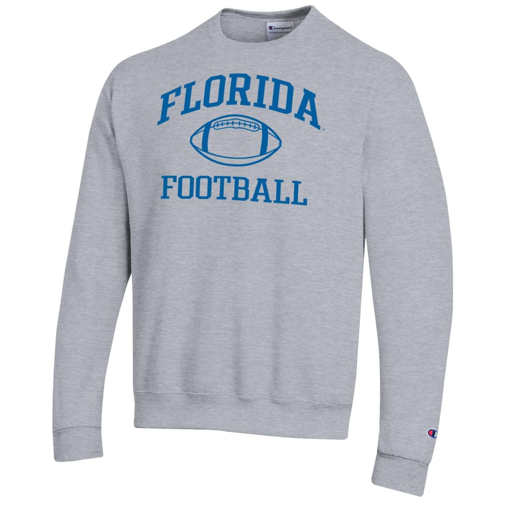 Florida Gators Champion Football Icon Pullover Sweatshirt - Heather Gray