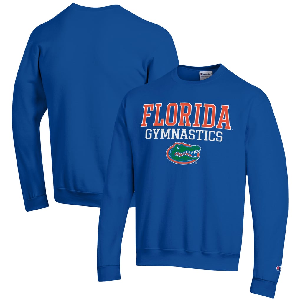  Florida Gators Champion Gymnastics Stack Powerblend Pullover Sweatshirt - Royal