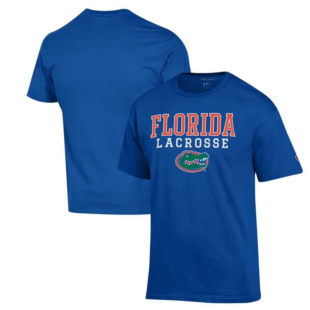 Florida Gators Champion Stack Logo Lacrosse Powerblend T-Shirt - Royal