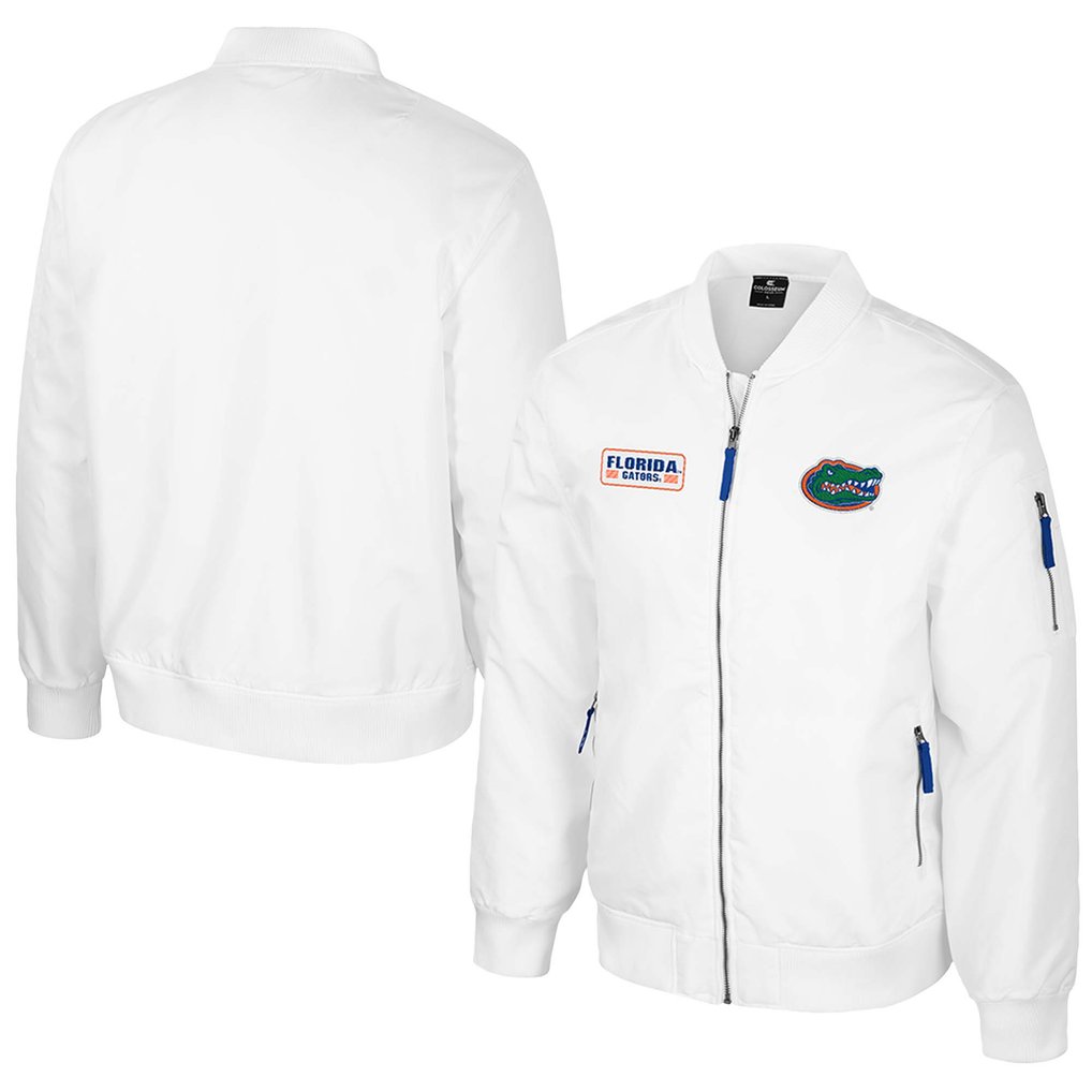 Florida Gators Colosseum White Rabbit Full-Zip Bomber Jacket