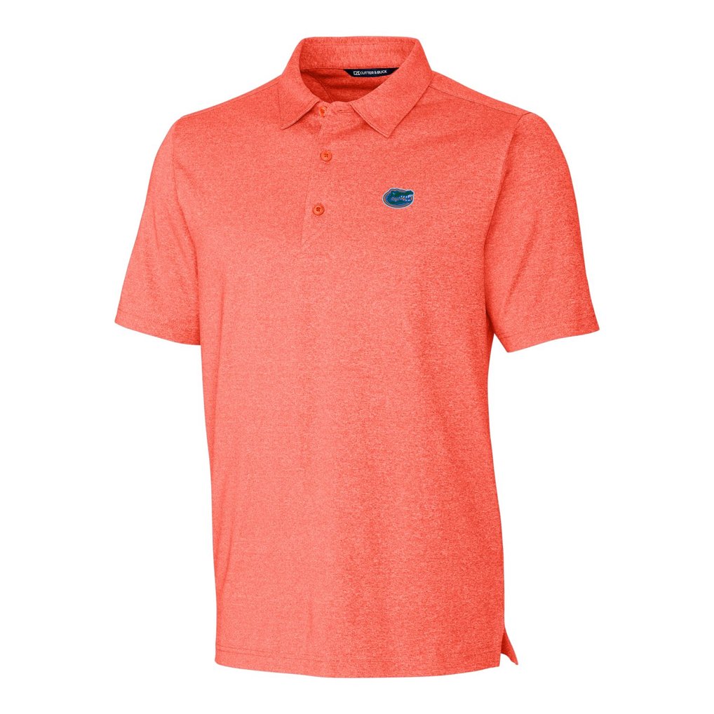 Florida Gators Cutter & Buck Forge Stretch Polo - Heather Orange