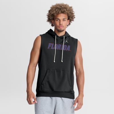  Florida Gators Jordan Brand 2026 Sideline Sleeveless Dri-FIT Hoodie - Black