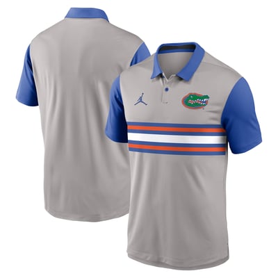 Florida Gators Jordan Brand Vapor Dri-FIT Polo - Gray/Royal