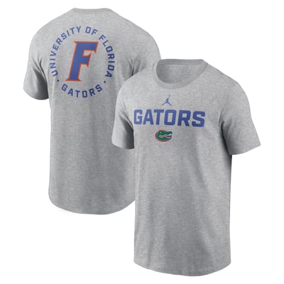 Florida Gators Jordan Brand Campus 2-Hit T-Shirt - Heather Gray