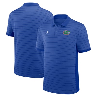 Florida Gators Jordan Brand 2026 Early Season Coaches Sideline Victory Stripe Dri-FIT Polo - Royal