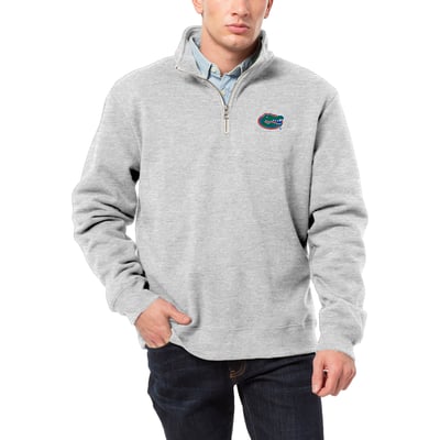 Florida Gators League Collegiate Wear  Essentials 2.0 Fleece Quarter-Zip Jacket - Heather Gray