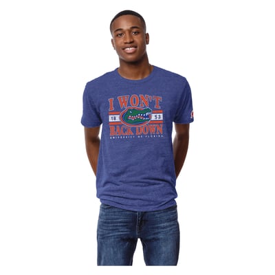 Tom Petty Florida Gators League Collegiate Wear "I Won't Back Down" Tri-Blend T-Shirt - Heather Royal