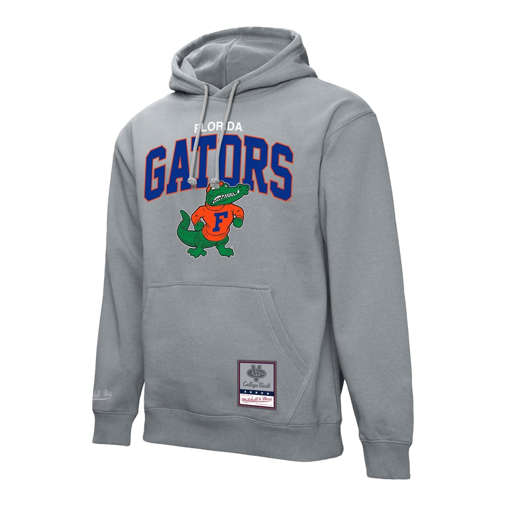  Florida Gators Mitchell & Ness Classic Arch Pullover Hoodie - Heather Gray