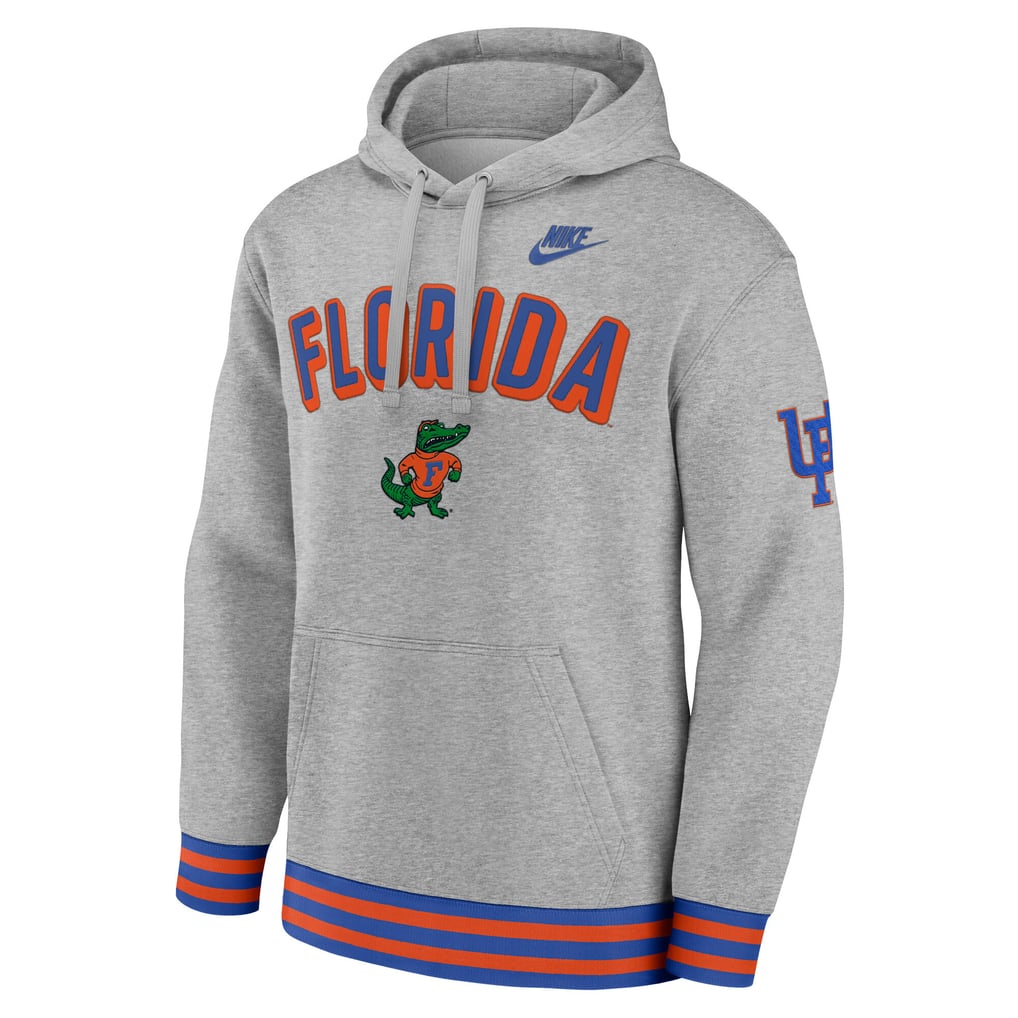 Florida Gators Nike Legacy Retro Pullover Hoodie - Heather Gray